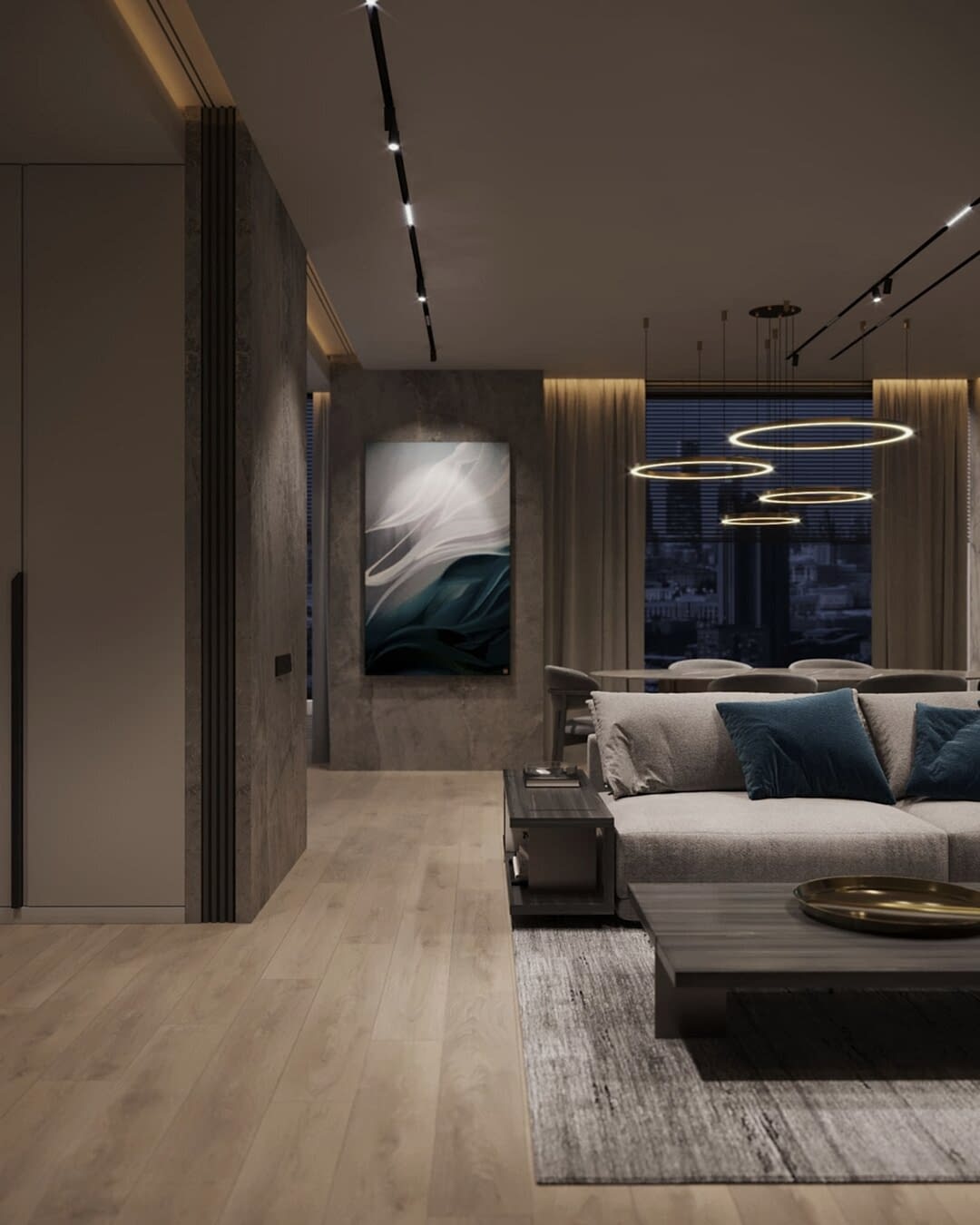 Элитный дизайн проект квартиры-студии: стиль и роскошь