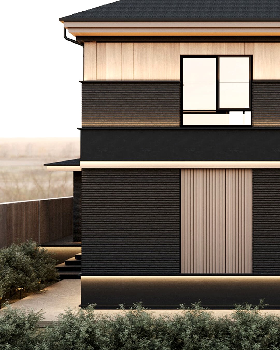 Выполненный дизайн интерьера GB Arch - Дизайн-проект фасадов частного дома ALEXANDROV FASAD - фото №5