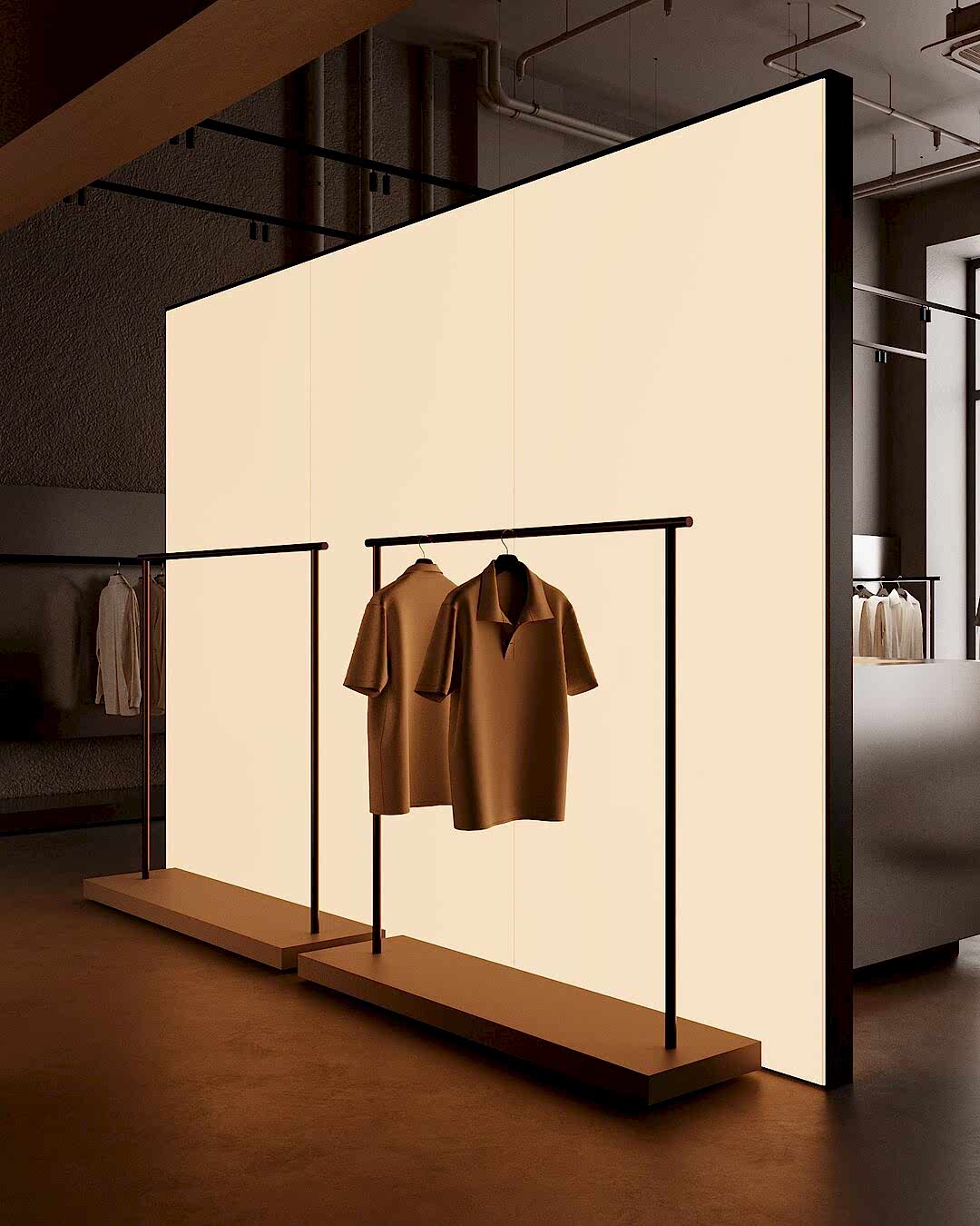 Выполненный дизайн интерьера GB Arch - Дизайн-проект коммерческого помещения под магазин одежды FLOW - фото №9