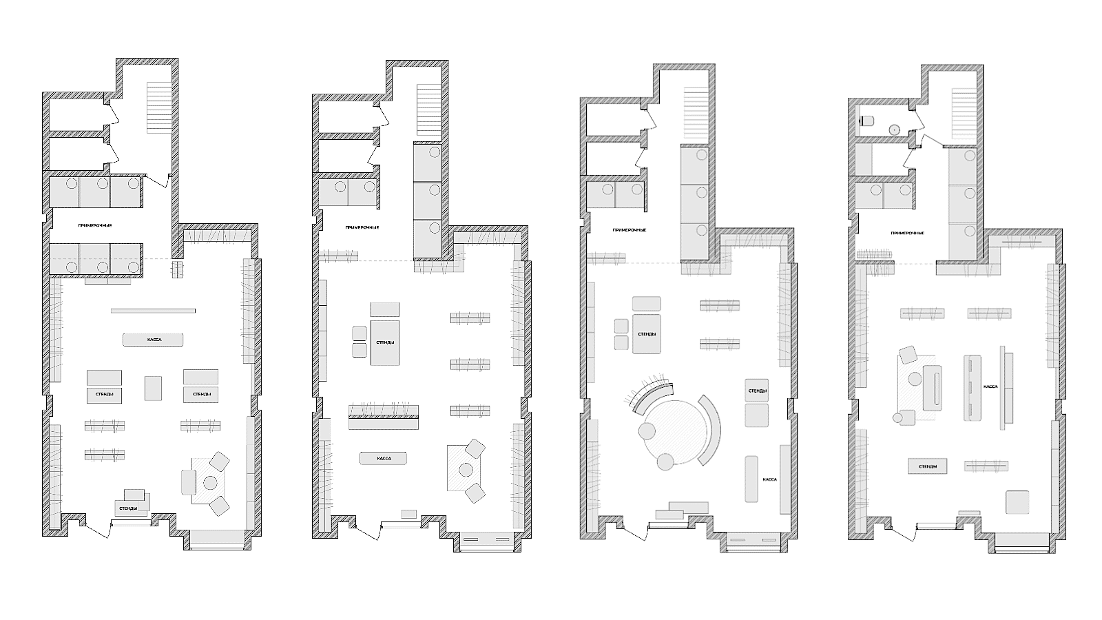 Выполненный дизайн интерьера GB Arch - Дизайн-проект коммерческого помещения под магазин одежды FLOW - фото №1