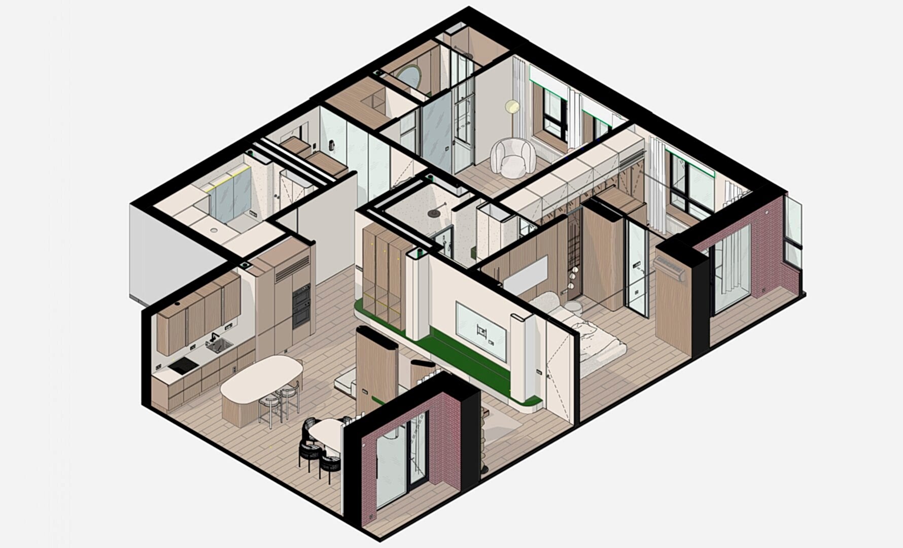 Выполненный дизайн интерьера GB Arch - Дизайн-проект PROVANS - фото №3